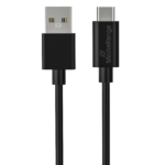 Καλώδιο Φόρτισης & Συγχρονισμού MediaRange USB 3.2 Type-C to Type-A 1.2M Black (MRCS160)
