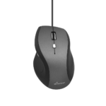 MediaRange Optical Mouse (Black/Grey, Wired) (MROS202)