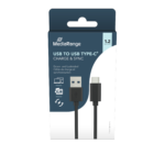 Καλώδιο Φόρτισης & Συγχρονισμού MediaRange USB 3.2 Type-C to Type-A 1.2M Black (MRCS160) - Image 2