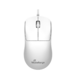 MediaRange Wired Optical 3-Button Mouse with Scroll-Wheel, 1.000 dpi, Symmetrical, 1.5m Cable, White) (MROS255) - Image 2