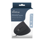 MediaRange Corded ergonomic 6-button optical mouse for left-handers (Black, Wired) (MROS231) - Image 3