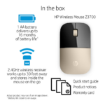 HP Z3700 Wireless Mouse Gold - Image 3
