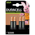 Duracell Recharge R03 AAA 900 mAh rechargeable batteries (blister) (DUR13364)