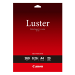 Canon Φωτογραφικό Χαρτί Pro Luster A4 Semi Glossy 260g/m² 20 Φύλλα (6211B006) (CAN-LU101A4)