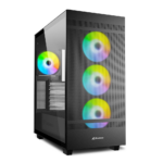 Sharkoon Rebel C50 RGB Gaming Full Tower Κουτί Υπολογιστή με Πλαϊνό Παράθυρο Μαύρο (REBELC50BRGB) (SHRREBELC50BRGB)