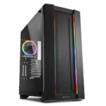 Sharkoon Elite Shark CA200M Gaming Midi Tower Κουτί Υπολογιστή με Πλαϊνό Παράθυρο και RGB Φωτισμό Μαύρο (ELCA200M) (SHRELCA200M)