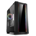 Sharkoon Elite Shark CA200G Gaming Midi Tower Κουτί Υπολογιστή με Πλαϊνό Παράθυρο και RGB Φωτισμό Μαύρο (ELCA200G) (SHRELCA200G) - Image 2