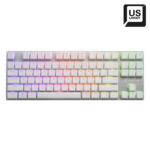Sharkoon PureWriter TKL RGB Gaming Μηχανικό Πληκτρολόγιο Tenkeyless με Kailh Red διακόπτες και RGB φωτισμό (Αγγλικό US) Λευκό (PUWRTKLWHRD) (SHRPUWRTKLWHRD) - Image 2